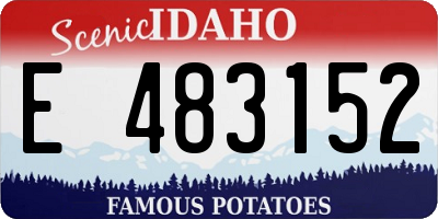 ID license plate E483152