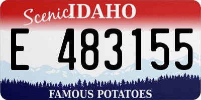 ID license plate E483155