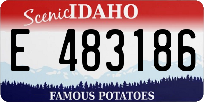 ID license plate E483186