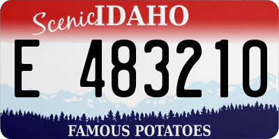ID license plate E483210