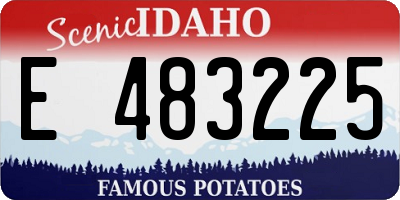 ID license plate E483225