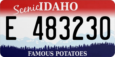 ID license plate E483230