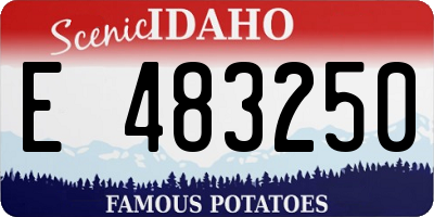 ID license plate E483250