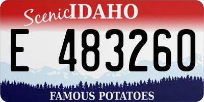 ID license plate E483260