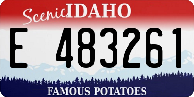ID license plate E483261