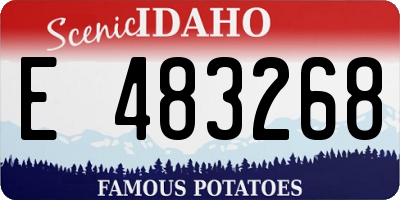 ID license plate E483268