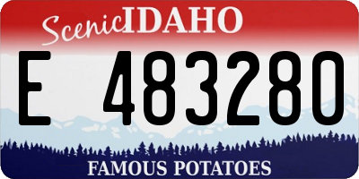 ID license plate E483280