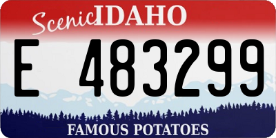 ID license plate E483299