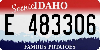 ID license plate E483306