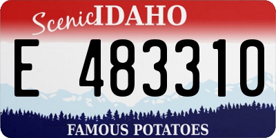 ID license plate E483310