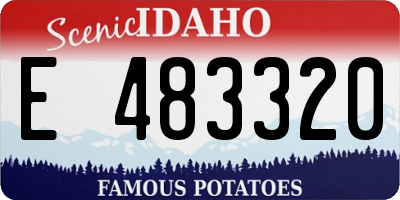 ID license plate E483320