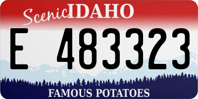 ID license plate E483323