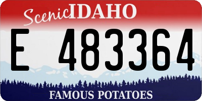 ID license plate E483364