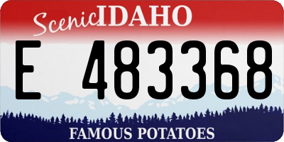 ID license plate E483368