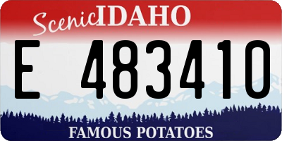 ID license plate E483410