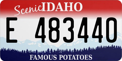 ID license plate E483440