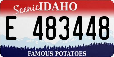 ID license plate E483448