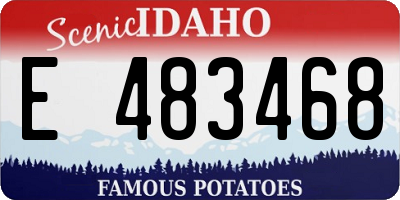 ID license plate E483468