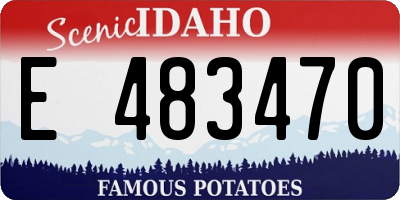 ID license plate E483470