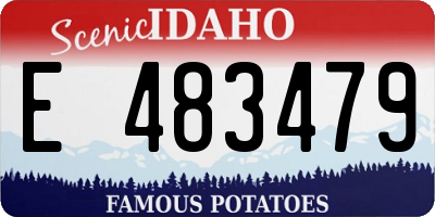 ID license plate E483479