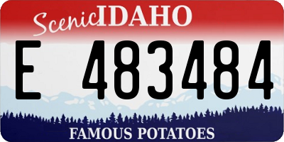 ID license plate E483484