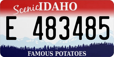 ID license plate E483485