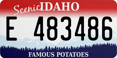 ID license plate E483486
