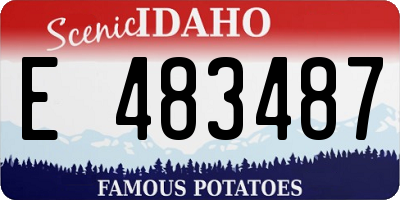 ID license plate E483487