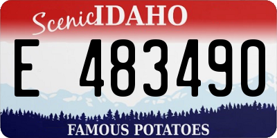 ID license plate E483490