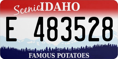 ID license plate E483528