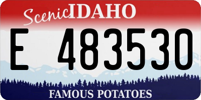 ID license plate E483530