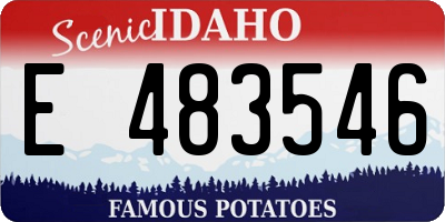 ID license plate E483546
