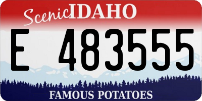 ID license plate E483555