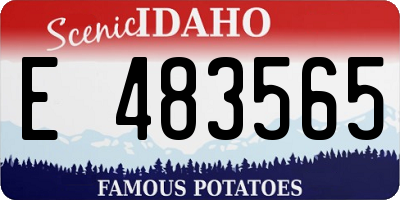 ID license plate E483565