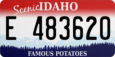 ID license plate E483620