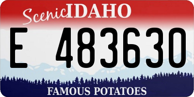 ID license plate E483630