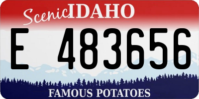 ID license plate E483656