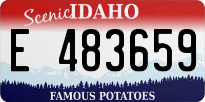 ID license plate E483659