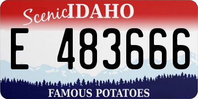 ID license plate E483666