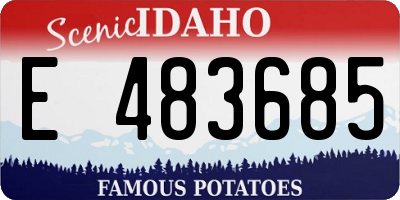 ID license plate E483685