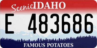 ID license plate E483686