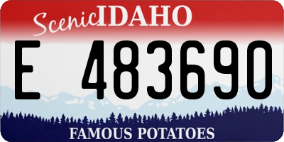 ID license plate E483690