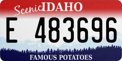 ID license plate E483696