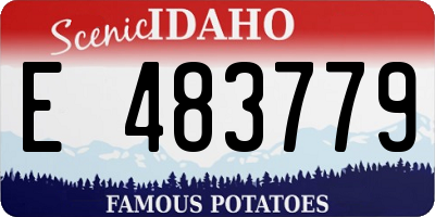 ID license plate E483779