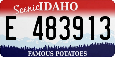 ID license plate E483913
