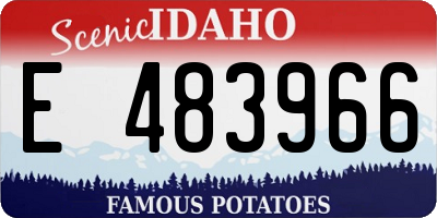 ID license plate E483966