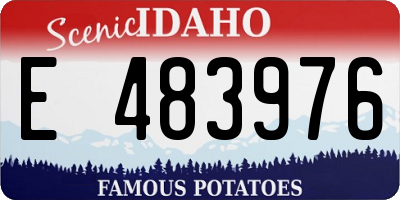 ID license plate E483976