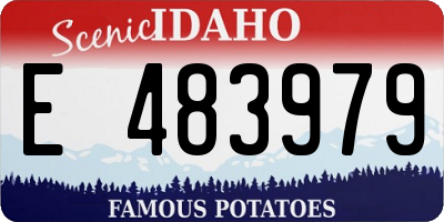 ID license plate E483979