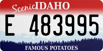 ID license plate E483995