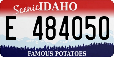 ID license plate E484050